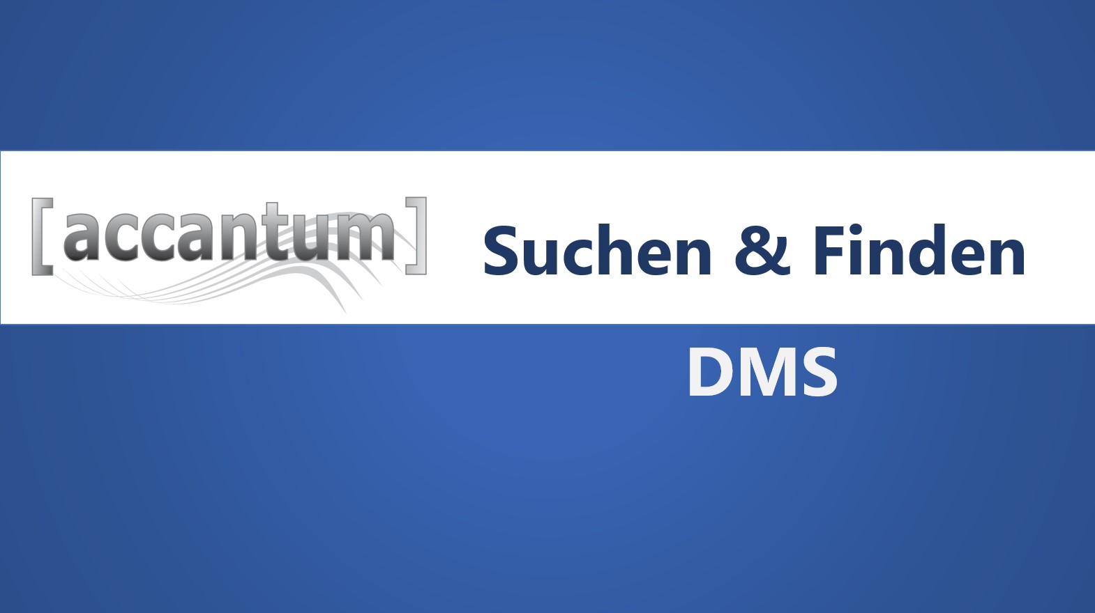 accantum DMS - Suche